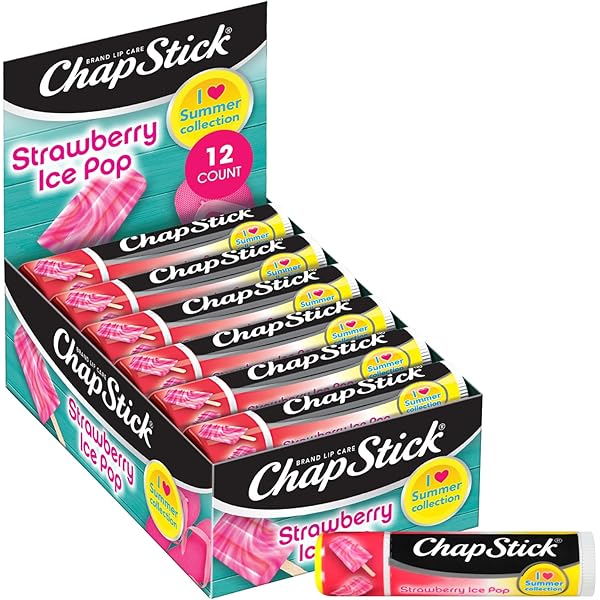 Amazon.com : ChapStick Lip Moisturizer, Raspberry Sorbet, 12-Pack